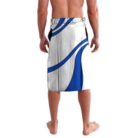 Uruguay Lavalava with National Emblem and Sun Symbol Blue White Wave - Wonder Print Shop