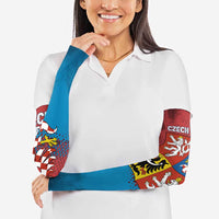 Czech Republic Arm Sleeves with Blue Red Gradient Design and National Coat of Arms - Wonder Print Shop
