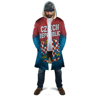Czech Republic Cloak with Blue Red Gradient Design and National Coat of Arms - Wonder Print Shop