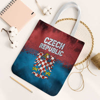Czech Republic Tote Bag with Blue Red Gradient Design and National Coat of Arms - Wonder Print Shop