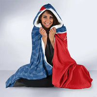 Czech Republic Hooded Blanket with Red Blue Modern Lion Design and Geometric Flag - Wonder Print Shop