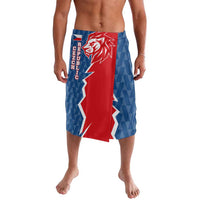 Czech Republic Lavalava with Red Blue Modern Lion Design and Geometric Flag - Wonder Print Shop