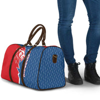 Czech Republic Travel Bag with Red Blue Modern Lion Design and Geometric Flag - Wonder Print Shop
