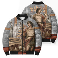 Judgement of Paris Bomber Puffer Jacket Ancient Greek Mythology Classical Painting