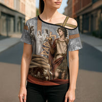 Judgement of Paris Cross Shoulder Shirt Ancient Greek Mythology Classical Painting