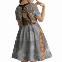 Judgement of Paris Kid Short Sleeve Dress Ancient Greek Mythology Classical Painting