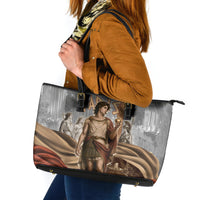 Judgement of Paris Leather Tote Bag Ancient Greek Mythology Classical Painting