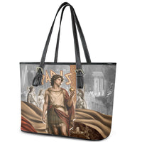 Judgement of Paris Leather Tote Bag Ancient Greek Mythology Classical Painting