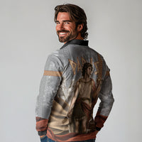 Judgement of Paris Long Sleeve Polo Shirt Ancient Greek Mythology Classical Painting