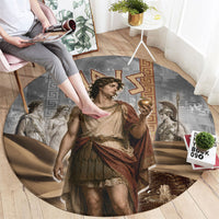 Judgement of Paris Round Carpet Ancient Greek Mythology Classical Painting