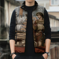 Judgement of Paris Sleeveless Puffer Jacket Ancient Greek Mythology Classical Painting