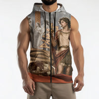 Judgement of Paris Sleeveless Zip Hoodie Ancient Greek Mythology Classical Painting