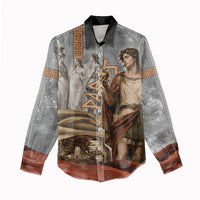 Judgement of Paris Women Casual Shirt Ancient Greek Mythology Classical Painting