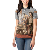Judgement of Paris Women Polo Shirt Ancient Greek Mythology Classical Painting