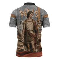 Judgement of Paris Zipper Polo Shirt Ancient Greek Mythology Classical Painting