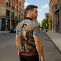 Judgement of Paris Zipper Polo Shirt Ancient Greek Mythology Classical Painting