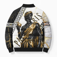 Paris Of Troy Bomber Puffer Jacket Golden Apple Ancient Greek Mythology