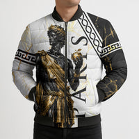 Paris Of Troy Bomber Puffer Jacket Golden Apple Ancient Greek Mythology