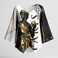 Paris Of Troy Kimono Sleeve Blouse Golden Apple Ancient Greek Mythology