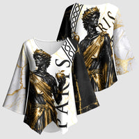 Paris Of Troy Kimono Sleeve Blouse Golden Apple Ancient Greek Mythology