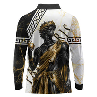 Paris Of Troy Long Sleeve Polo Shirt Golden Apple Ancient Greek Mythology