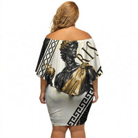 Paris Of Troy Off Shoulder Short Dress Golden Apple Ancient Greek Mythology