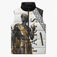 Paris Of Troy Sleeveless Puffer Jacket Golden Apple Ancient Greek Mythology