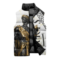 Paris Of Troy Sleeveless Puffer Jacket Golden Apple Ancient Greek Mythology