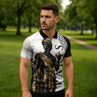 Paris Of Troy Zipper Polo Shirt Golden Apple Ancient Greek Mythology