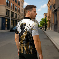 Paris Of Troy Zipper Polo Shirt Golden Apple Ancient Greek Mythology