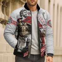 Odysseus Bomber Puffer Jacket King Of Ithaca - Ancient Greek Mythology
