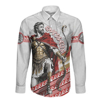 Odysseus Long Sleeve Button Shirt King Of Ithaca - Ancient Greek Mythology