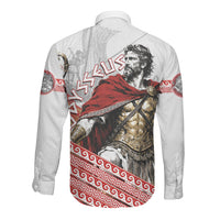 Odysseus Long Sleeve Button Shirt King Of Ithaca - Ancient Greek Mythology