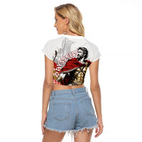 Odysseus Raglan Cropped T Shirt King Of Ithaca - Ancient Greek Mythology
