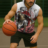 Odysseus Sleeveless Zip Hoodie King Of Ithaca - Ancient Greek Mythology