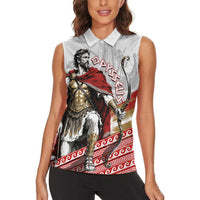 Odysseus Women Sleeveless Polo Shirt King Of Ithaca - Ancient Greek Mythology
