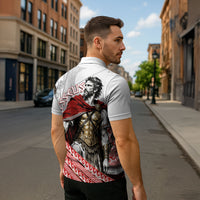 Odysseus Zipper Polo Shirt King Of Ithaca - Ancient Greek Mythology