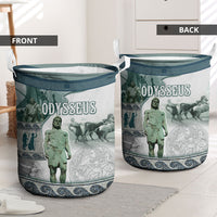 Odysseus King Of Ithaca Laundry Basket Ancient Greek Statue Mosaic Classic Mythology Art