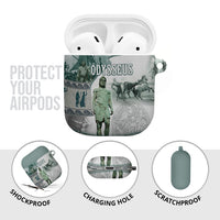 Odysseus King Of Ithaca AirPods Case Ancient Greek Statue Mosaic Classic Mythology Art