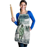 Odysseus King Of Ithaca Apron Ancient Greek Statue Mosaic Classic Mythology Art