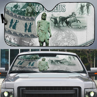 Odysseus King Of Ithaca Auto Sun Shade Ancient Greek Statue Mosaic Classic Mythology Art