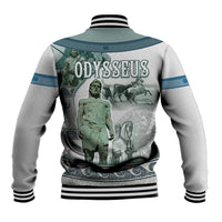 Odysseus King Of Ithaca Baseball Jacket Ancient Greek Statue Mosaic Classic Mythology Art