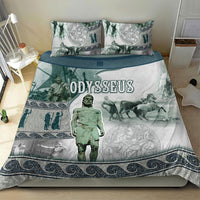 Odysseus King Of Ithaca Bedding Set Ancient Greek Statue Mosaic Classic Mythology Art