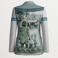 Odysseus King Of Ithaca Blazer Ancient Greek Statue Mosaic Classic Mythology Art