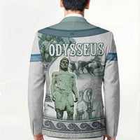 Odysseus King Of Ithaca Blazer Ancient Greek Statue Mosaic Classic Mythology Art