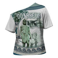 Odysseus King Of Ithaca Cross Shoulder Shirt Ancient Greek Statue Mosaic Classic Mythology Art