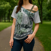 Odysseus King Of Ithaca Cross Shoulder Shirt Ancient Greek Statue Mosaic Classic Mythology Art
