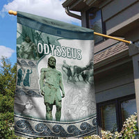 Odysseus King Of Ithaca Garden Flag Ancient Greek Statue Mosaic Classic Mythology Art