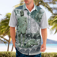 Odysseus King Of Ithaca Hawaiian Shirt Ancient Greek Statue Mosaic Classic Mythology Art