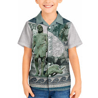 Odysseus King Of Ithaca Hawaiian Shirt Ancient Greek Statue Mosaic Classic Mythology Art